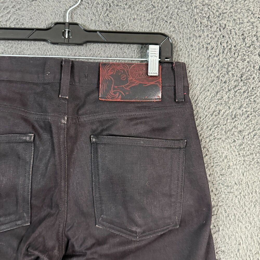 Naked & Famous Jeans Mens 30x30 Black Super Skinny Guy Stretch Selvedge Denim - Picture 13 of 16